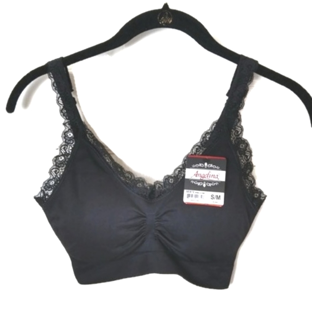 Angelina Padded S/M Lace Bra NEW NWT